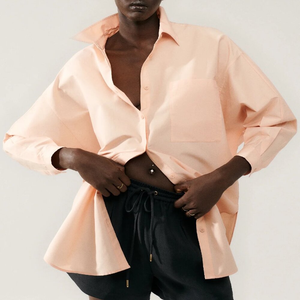 Silk Laundry Long Sleeve Tunic